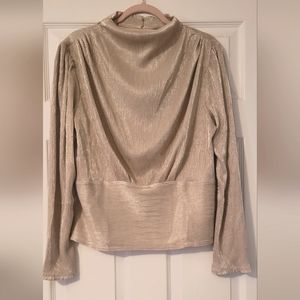 Elegant Gold Women's Top
